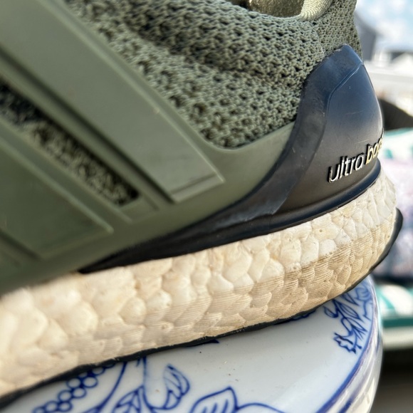 🔥🔥🔥 Adidas Ultra Boost 2.0 Olive BB6055 Mens SZ 10.5 - Picture 3 of 9